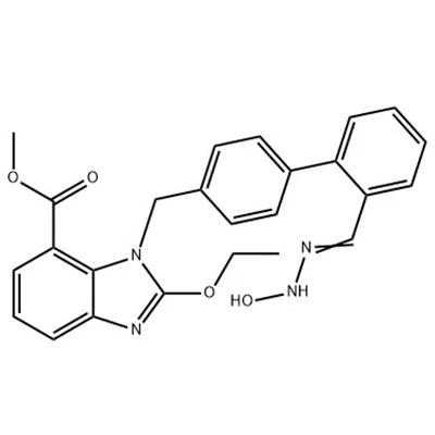 (Z)-metyl2-etoksy-3-((2'-(N'-hydroksykarbaMiMidoyl)bifenyl-4-yl)metyl)-3H-benzo[d]IMidazol{ {9}}karboksylat CAS-nr.147403-65-4